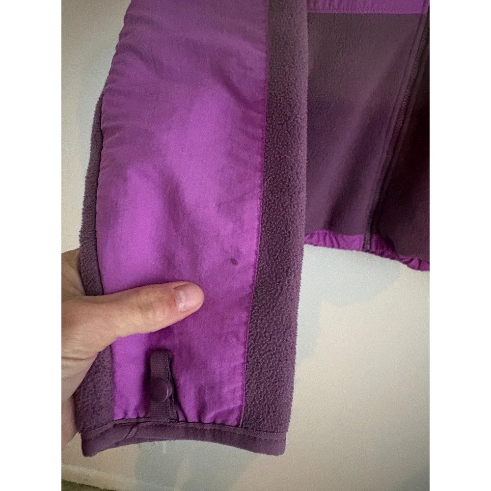 The North Face Denali Fleece Jacket Kids Large Purple Full Zip Coat